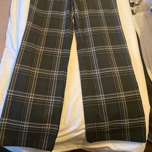 Bellbottom striped black and white New York and Company stretch pants